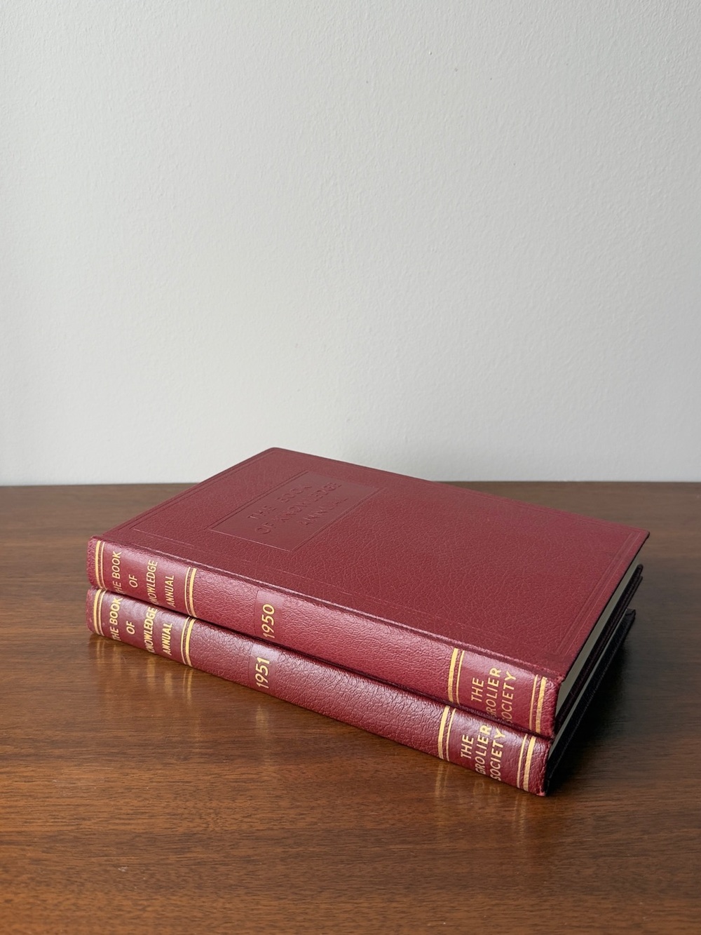 The Book of Knowledge Annual 1950 and 1951 Hardcover